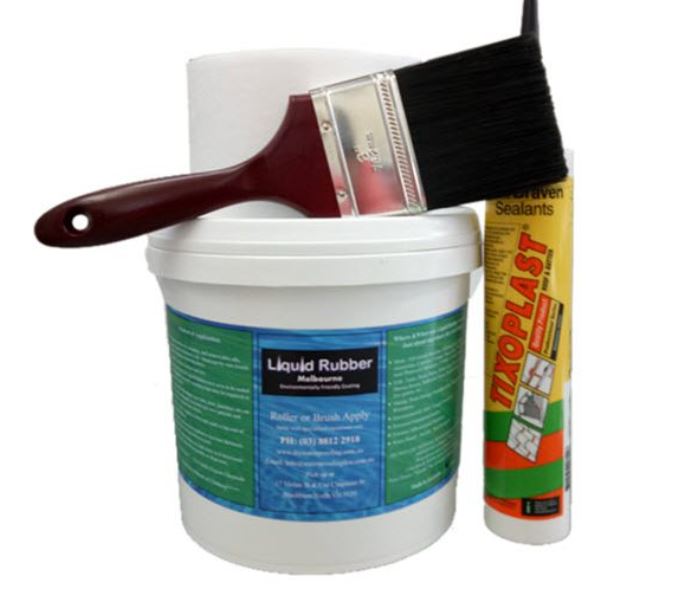 Liquid Rubber liquid rubber waterproof sealant - multi-surface leak repair  indoor and outdoor coating, water-based, easy to apply, original